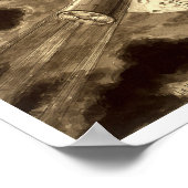 Reise zum Mond 1902 Abbildung Poster (Ecke)