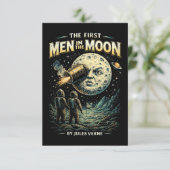 Reise zum Mond Dankeskarte (Stehend Vorderseite)