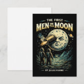 Reise zum Mond Dankeskarte (Vorne/Hinten)
