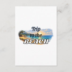 Reise zum Strand Tropisches Sonnenuntergangs-Escap Begleitkarte