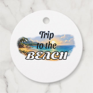 Reise zum Strand Tropisches Sonnenuntergangs-Escap Geschenkanhänger