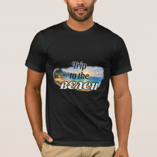 Reise zum Strand Tropisches Sonnenuntergangs-Escap T-Shirt