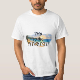 Reise zum Strand Tropisches Sonnenuntergangs-Escap T-Shirt