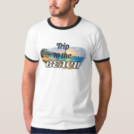 Reise zum Strand Tropisches Sonnenuntergangs-Escap T-Shirt