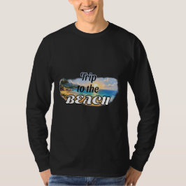 Reise zum Strand Tropisches Sonnenuntergangs-Escap T-Shirt