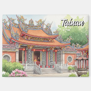 Reise zum Tainan-Tempel in Taiwan Magnet