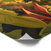 Reise zum Vulkan Mount Teide auf Teneriffa Poster (Ecke)