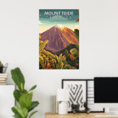Reise zum Vulkan Mount Teide auf Teneriffa Poster (Heimbüro)