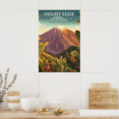 Reise zum Vulkan Mount Teide auf Teneriffa Poster (Küche)