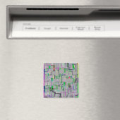 Reise zum Zoo Computer Generated Art Magnet (In Situ (Geschirrspüler))