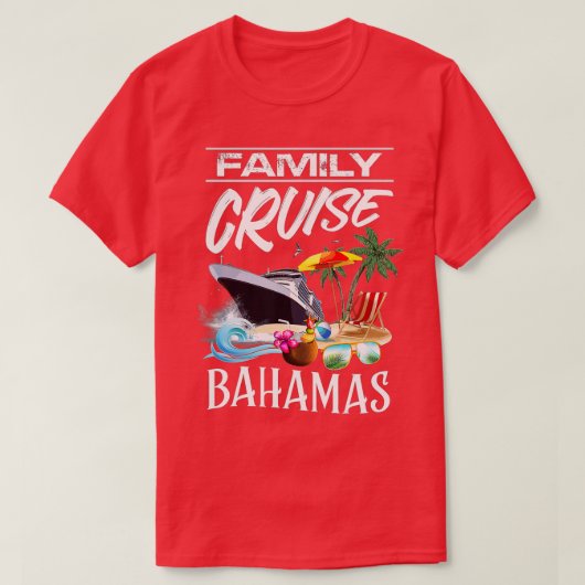 Reise zur Familie Bahamas (1) T-Shirt (Design vorne)