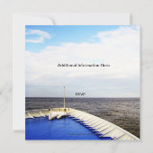 Reise zur Liebe | Kreuzfahrtschiff/Hochzeit in Url Einladung (Rückseite)