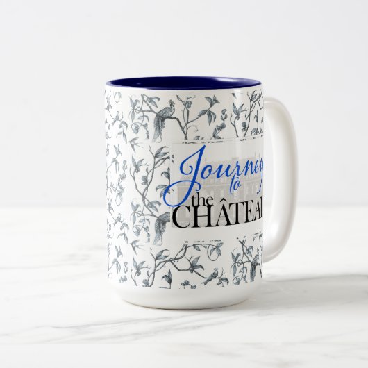 Reise zur Tasse des Patterns des Schlosses Peacock (VorderseiteRechts)