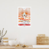 Reise zur Venus im Vintage-Stil Poster (Küche)