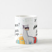 Reiseabenteuer auf Hochtouren Funny Alpaca Kaffeetasse (Mittel)