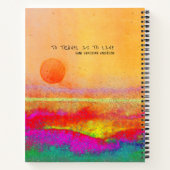 Reiseabenteuer Couple Sunrise OrangeCustom Notizblock (Rückseite)