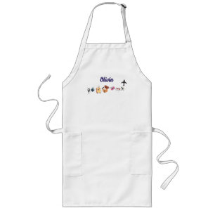 Reiseabenteuer, Niedlich, Personalisiert Lange Schürze