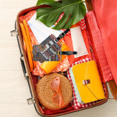 Reiseabenteuer, Vintage Koffer Gepäckanhänger