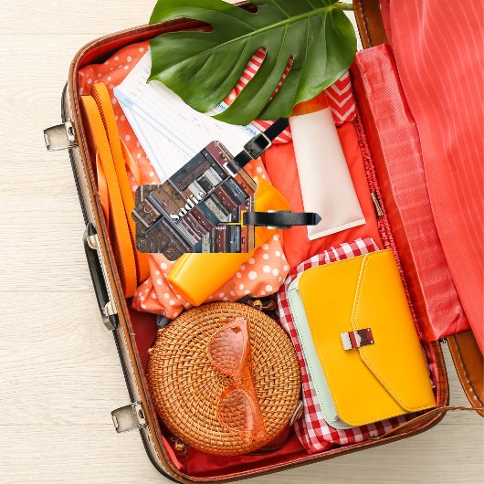 Reiseabenteuer, Vintage Koffer Gepäckanhänger