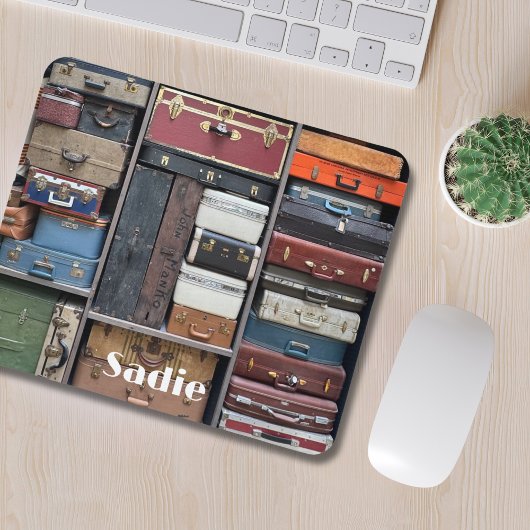 Reiseabenteuer, Vintage Koffer Mousepad