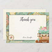 Reiseabenteuer wartet Dusche Danke Karte (Vorne/Hinten)