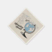 Reiseabenteuer wartet serviette (Ecke)