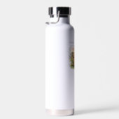 Reiseabenteuer-Zitat 'Pack Light Wander Bright' Trinkflasche (Rechts)