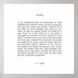 Reiseabenteuerangebot von A. W. Doys Poster