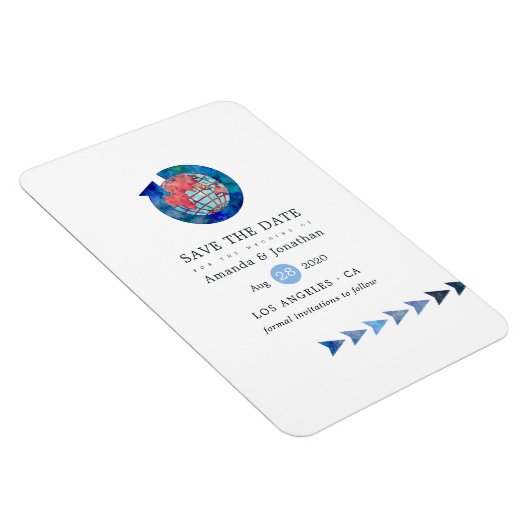 Reiseabenteuerpass Hochzeit Sichern des Datums Magnet (Rechte Seite)