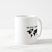 Reiseabhängiger - Weltreisegeschenk Kaffeetasse (VorderseiteRechts)