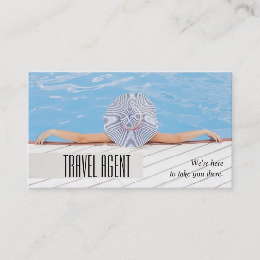 Reiseagentur Agent Business Card Visitenkarte (Vorderseite)