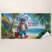Reiseagentur Koala Strandtuch (Vorderseite)