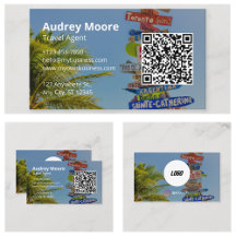 Reiseagentur-Logo Qr-Code Minimalistisch