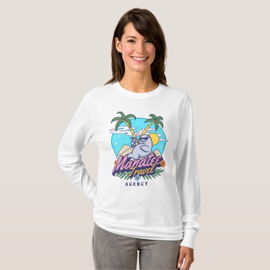 Reiseagentur Manatee T-Shirt (Vorne ganz)