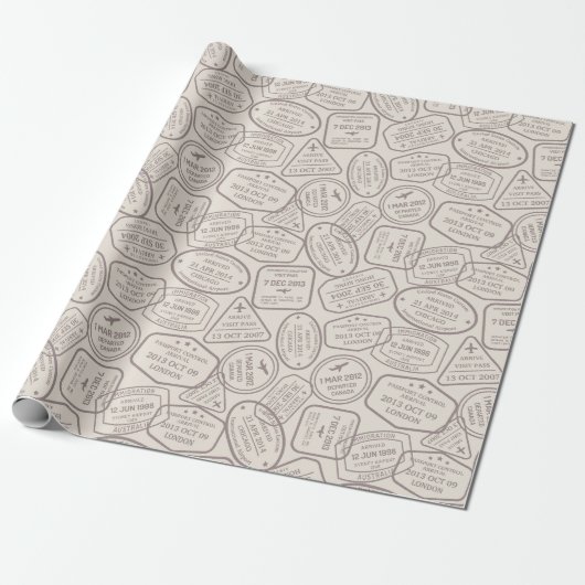 Reisealben/Stempel Geschenkpapier (Ungerollt)