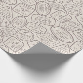 Reisealben/Stempel Geschenkpapier (Ecke)