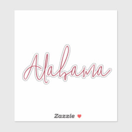 Reiseandenken-Geschenk aus Alabama Aufkleber
