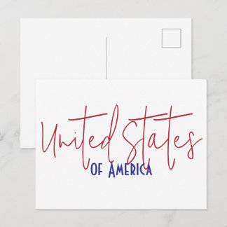 Reiseandenken Geschenk Vereinigte Staaten von Amer Postkarte