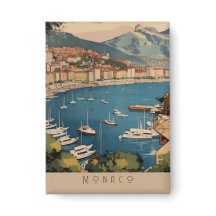 Reiseandenken Monte Carlo Yachthafen