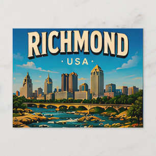 Reiseandenken Richmond Capitol Square Postkarte