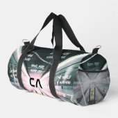 Reiseangebote Monogramm Flughafen Ihr Foto Duffle Bag (Rechte Ecke)
