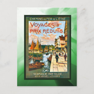 Reiseangebote nach Bretagne und Normandie zum ermä Postkarte