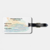 Reiseanhänger für Kreuzfahrt Gepäckanhänger (Rückseite horizontal)