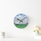 Reiseanhänger runde wanduhr (Zuhause)