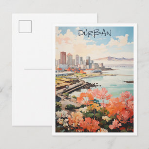 Reiseästhetik Durban Südafrika Postkarte