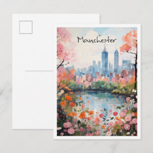 Reiseästhetik Manchester England Postkarte