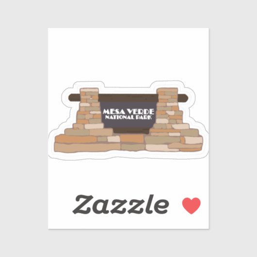 Reiseaufkleber des Mesa Verde National Park Aufkleber (Blatt)