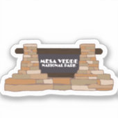 Reiseaufkleber des Mesa Verde National Park Aufkleber (Vorderseite)