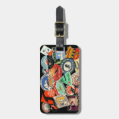 Reiseaufkleber-Gepäckanhänger Gepäckanhänger (Vorderseite vertikal)