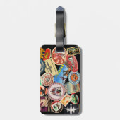 Reiseaufkleber-Gepäckanhänger Gepäckanhänger (Rückseite vertikal)